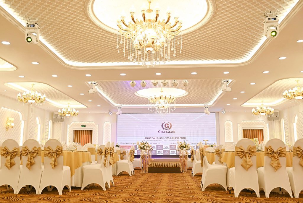 Mẫu thạch cao thi công sảnh tiệc nhà hàng