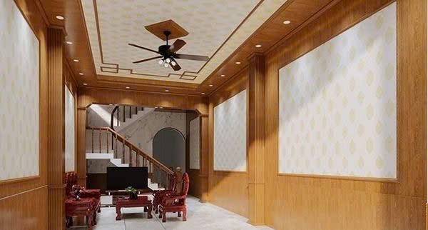 Thi công trần nhựa phòng khách - MA04 - Ảnh 2